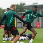 Anthony Martial z Manchestru United v akcii