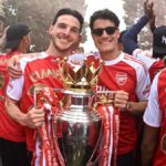 Declan Rice bol vynikajúcim hráčom počas sezóny Premier League pre Arsenal, keď vyhral titul