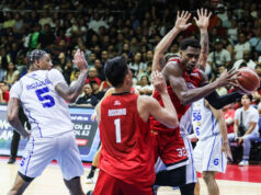 Jeff Chan sa teší na TNT-Geneva Game 7 Zápas vo finále PBA Commissioner's Cup v roku 2026 medzi Barangay Ginebra Gin Kings a TNT Tropang 5G.