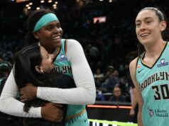 Jonquel Jones, Liberty sa vynorí okolo Tempa Skóre WNBA: Jonquel Jones mal 22 bodov a 17 doskokov, aby pomohol tímu New York Liberty poraziť Toronto Tempo 97:82