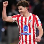 Julian Alvarez počas zápasu Atlética Madrid