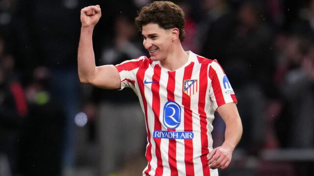 Julian Alvarez počas zápasu Atlética Madrid
