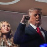 Kai Trump hrdo stál po boku svojho starého otca Donalda v Madison Square Garden
