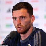 Andy Robertson bude prvým hráčom, ktorý vedie Škótsko na majstrovstvách sveta od roku 1998