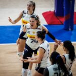 Kate Antropová a Taliansko počas zápasu s Českom vo volejbalovej lige národov (VNL) žien 2. týždeň vo Philsports Arene v Pasig City.