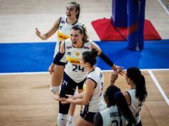 Kate Antropová ovláda Taliansko po Česku Kate Antropová a Taliansko počas zápasu s Českom vo volejbalovej lige národov (VNL) žien 2. týždeň vo Philsports Arene v Pasig City.