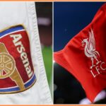 Logá Arsenalu a Liverpoolu na vlajkách