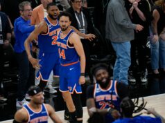 Lavička Knicks svieti vs Wembanyama, Spurs v hre 2 Knicks vs Spurs Finálový zápas NBA 2 Landry Shamet