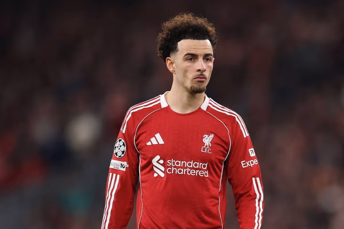 Curtis Jones počas zápasu osemfinále Ligy majstrov 2025/2026 medzi FC Liverpool a Galatasaray SK.