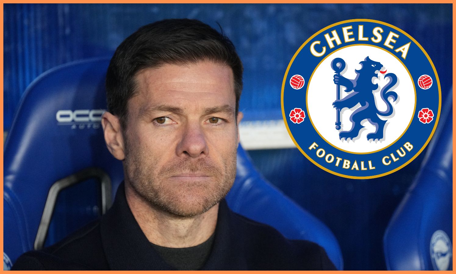 Xabi Alonso a logo Chelsea