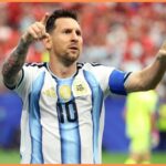 Lionel Messi oslavuje gól Argentíny na MS 2026