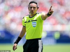 Odhalené: Rozhodca majstrovstiev sveta, ktorý sa raz sťažoval na „náročné“ Cristiana Ronalda, ktorý sa chystá riadiť druhý zápas anglickej skupinovej fázy proti Ghane Martinez bude v utorok odbavovať zápas druhej skupinovej fázy Anglicka proti Ghane