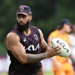 Payne Haas (na snímke) zamieril po svojom boku po ich šokujúcom výkone proti St George Illawarra Dragons.