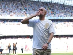 Pepov posledný tanec: Man City stávka za zmluvu s Amazonom v hodnote niekoľkých miliónov libier, aby ukázal zábery zo zákulisia posledných sezón, ktoré mal na starosti Guardiola – s „viditeľne otraseným“ šéfom a jeho emocionálnou rozlúčkou Posledné dve sezóny Pepa Guardiolu ako šéfa Man City budú predmetom dokumentu Amazon