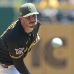 17. mája 2026; Pittsburgh, Pennsylvania, USA; Prvý nadhadzovač Pittsburgh Pirates Paul Skenes (30) počas prvej zmeny v PNC Parku nastúpil proti Philadelphii Phillies. Povinný kredit: Charles LeClaire-Imagn Images