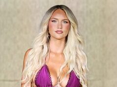 Priateľka Jaxsona Darta omráčila v malých bikinách pri debute na dráhe v Miami dní po spore hviezdy Giants o Trumpovi Modelka a influencerka Marissa Ayers