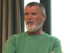 Roy Keane vstúpil do World Cup WAG – ako legenda Man United trvá na tom, že „väčšina z nich sa o rok neskôr rozíde“ po prejave podpory hviezd Roy Keane kritizoval World Cup WAG za nosenie tričiek s menami ich manželov