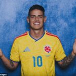 James Rodriguez je kolumbijský národný idol, ktorý vyhral 74 zápasov