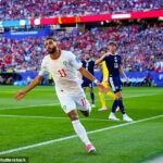 Ismael Saibari sa otáča, aby oslavoval svoj úvodný gól už po 70 sekundách v Bostone