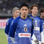 Wataru Endo po medzištátnom priateľskom zápase medzi Japonskom a Islandom na štadióne MUFG.
