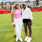 Serena Williamsová bola na fotke v Queen's Club v Londýne pred jej návratom k tenisu