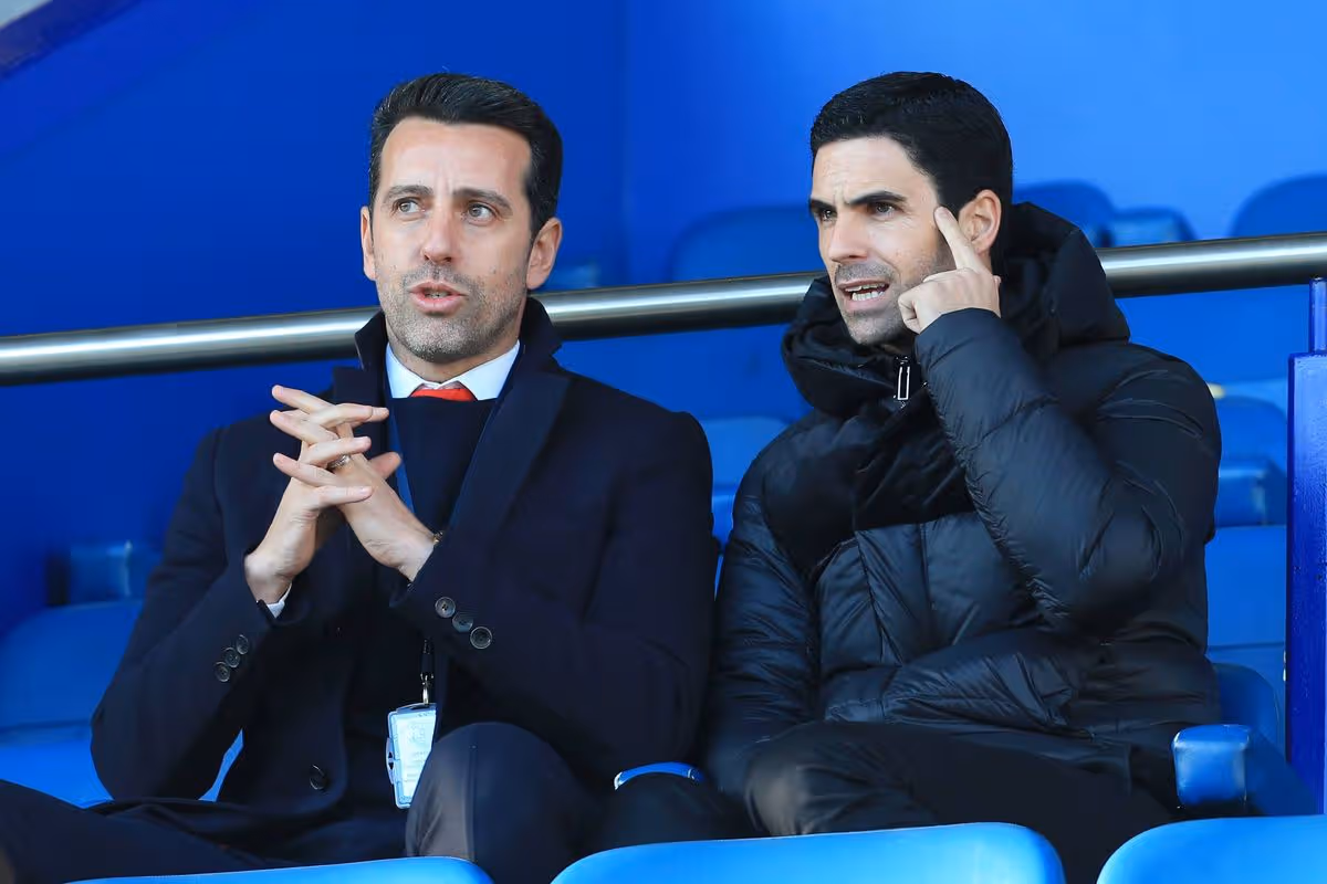 Edu Gašpar a Mikel Arteta