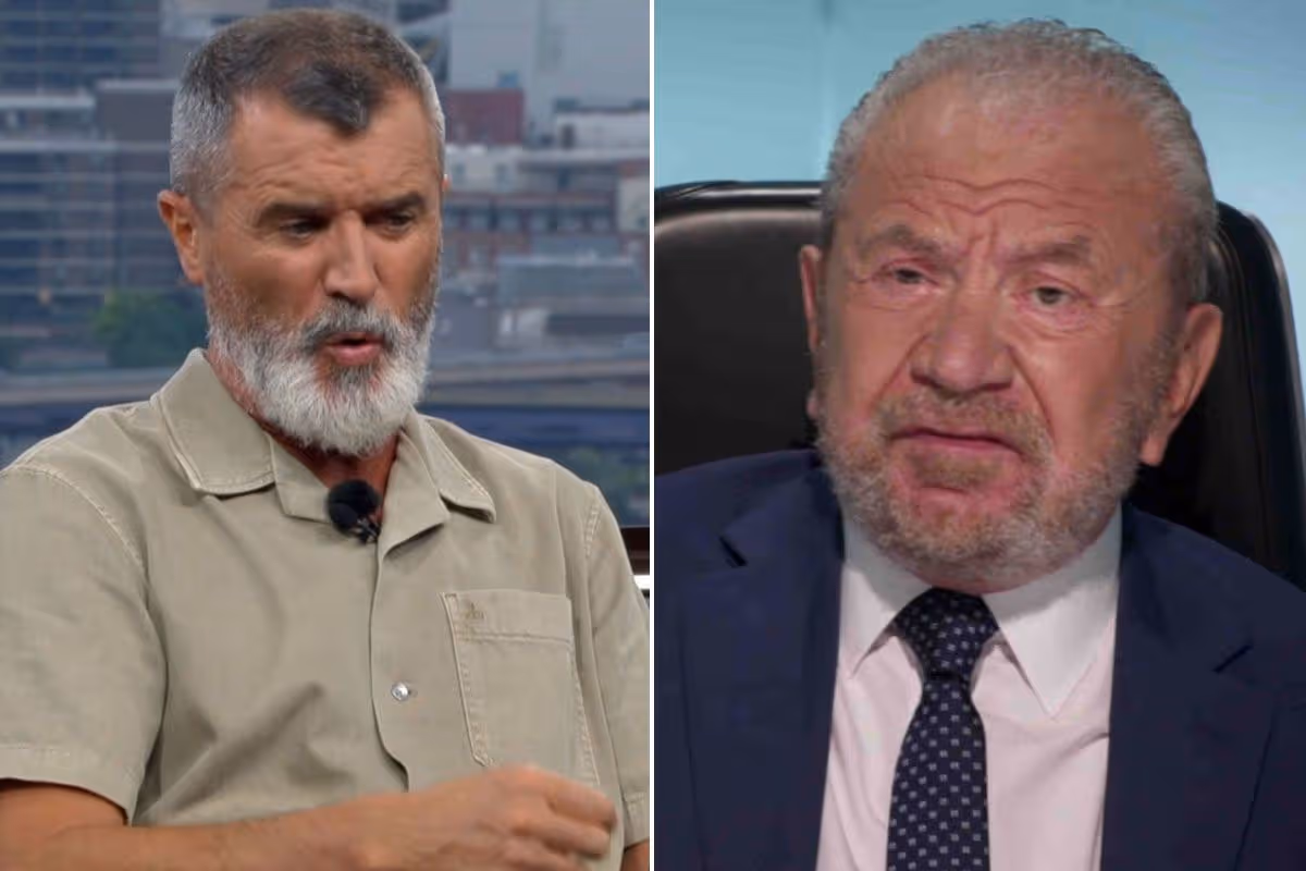 Sir Alan Sugar urobil bizarnú poznámku na adresu Roya Keana počas spravodajstva o Svetovom pohári na ITV