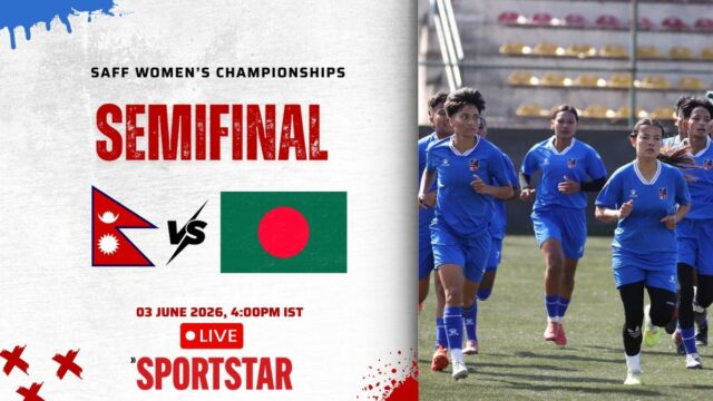 Skóre medzi Nepálom a Bangladéšom LIVE, semifinále šampionátu SAFF Women's Championship 2026: Súboj medzi poslednými štyrmi sa začína o 16:00 IST v Goa

