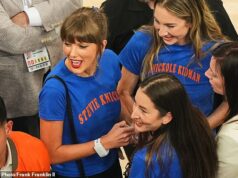 Taylor Swift zväčšuje svoje miesto svadby BEZ Travisa Kelceho, keď si užíva dievčenskú noc na MSG na finále NBA v Knicks Taylor Swift zamierila v stredu do Madison Square Garden na štvrtý zápas finále NBA