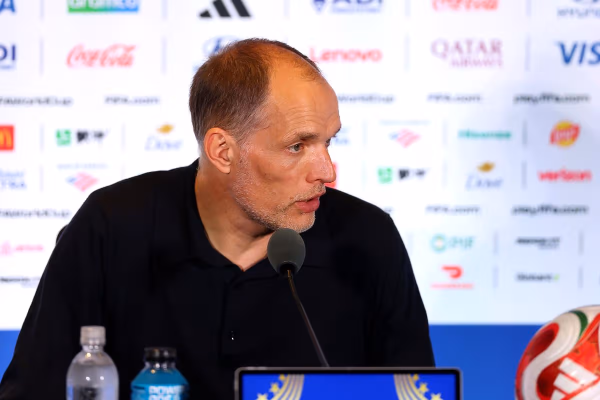 Thomas Tuchel hovorí na tlačovej konferencii po remíze Anglicka proti Ghane