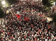 Tisíce ľudí demonštrovali v Albánsku na doteraz najväčšom proteste proti rezortu Kushner | Správy Donalda Trumpa Tisíce ľudí demonštrovali v Albánsku na doteraz najväčšom proteste proti rezortu Kushner | Správy Donalda Trumpa