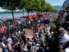 Tisíce ľudí protestujú, keď sa Trump a ďalší svetoví lídri stretnú na summite G7 | Správy o protestoch Tisíce ľudí protestujú, keď sa Trump a ďalší svetoví lídri stretnú na summite G7 | Správy o protestoch