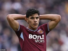 Tottenham sa pripojí k súťaži o Mateusa Fernandesa v hodnote 85 miliónov libier – pretože vo West Hame rastie tlak na predaj pred konečným termínom mesiaca Tottenham z Roberta De Zerbiho sa teraz tiež pripojil k boju o mladú portugalskú hviezdu s rastúcim záujmom o hráča, ktorý je v prospech West Hamu, ktorý žiada 85 miliónov libier.