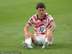 USMNT sa potí na kondícii Christiana Pulisica, keď hviezdny hráč trénuje SÁM pred zápasom majstrovstiev sveta s Austráliou Christian Pulisic trénoval sám pred piatkovým súbojom majstrovstiev sveta proti Austrálii