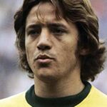 Leivinha počas zápasu Svetového pohára FIFA medzi Zairom a Brazíliou 22. júna 1974 na Parkstadion v Gelsenkirchene, Nemecko