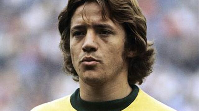 Leivinha počas zápasu Svetového pohára FIFA medzi Zairom a Brazíliou 22. júna 1974 na Parkstadion v Gelsenkirchene, Nemecko