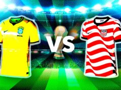 World Cup of Shirts 2026: Zoraďte najlepšie súpravy na tohtoročnom turnaji Brazílska futbalová súprava vedľa futbalovej súpravy USA