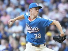 Po ťažkom týždni sa Braves musí vysporiadať s Brewersom Jacobom Misiorowskim 12. júna 2026; Milwaukee, Wisconsin, USA; Nadhadzovač Milwaukee Brewers Jacob Misiorowski (32) nastúpil proti Philadelphii Phillies v druhej smene na American Family Field. Povinný kredit: Michael McLoone-Imagn Images
