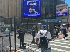 Zmätok okolo Knicks večierku, keď Mamdani schvaľuje „historický“ návrat pre 4. zápas finále NBA… ale MSG tvrdí, že „party pooper“ NYPD opäť vypne Midtown Okolo vonkajšej strany Madison Square Garden bol pre hru 3 vztýčený obrovský oceľový kruh