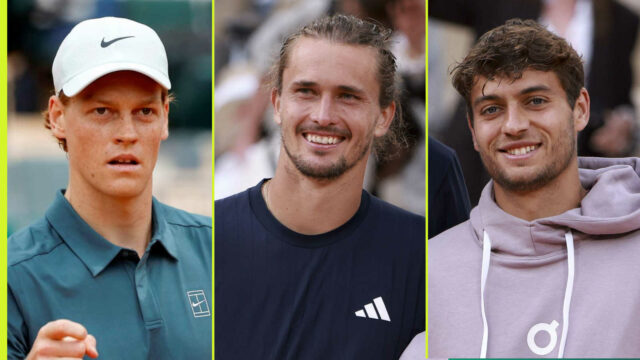 Zverev sa približuje k Alcarazu, keď Auger-Aliassime a Cobolli dosiahli nové maximá, Arnaldi +70, Kouame +102
