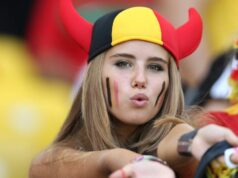 „Najsexi fanúšička“ majstrovstiev sveta získala modelingovú zmluvu po tom, čo ju zbadali v televízii Axelle Despiegelaere