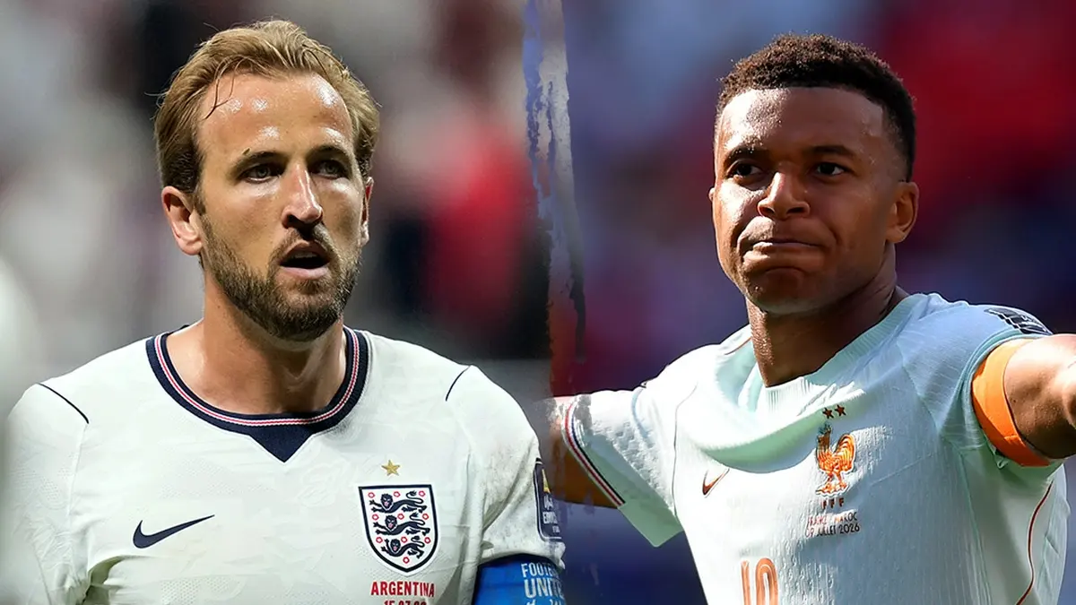 Harry Kane a Kylian Mbappe
