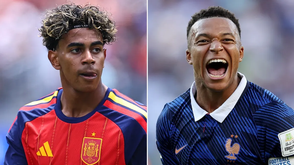 Lamine Yamal a Kylian Mbappé