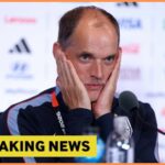 Thomas Tuchel počas tlačovej konferencie majstrovstiev sveta v Anglicku