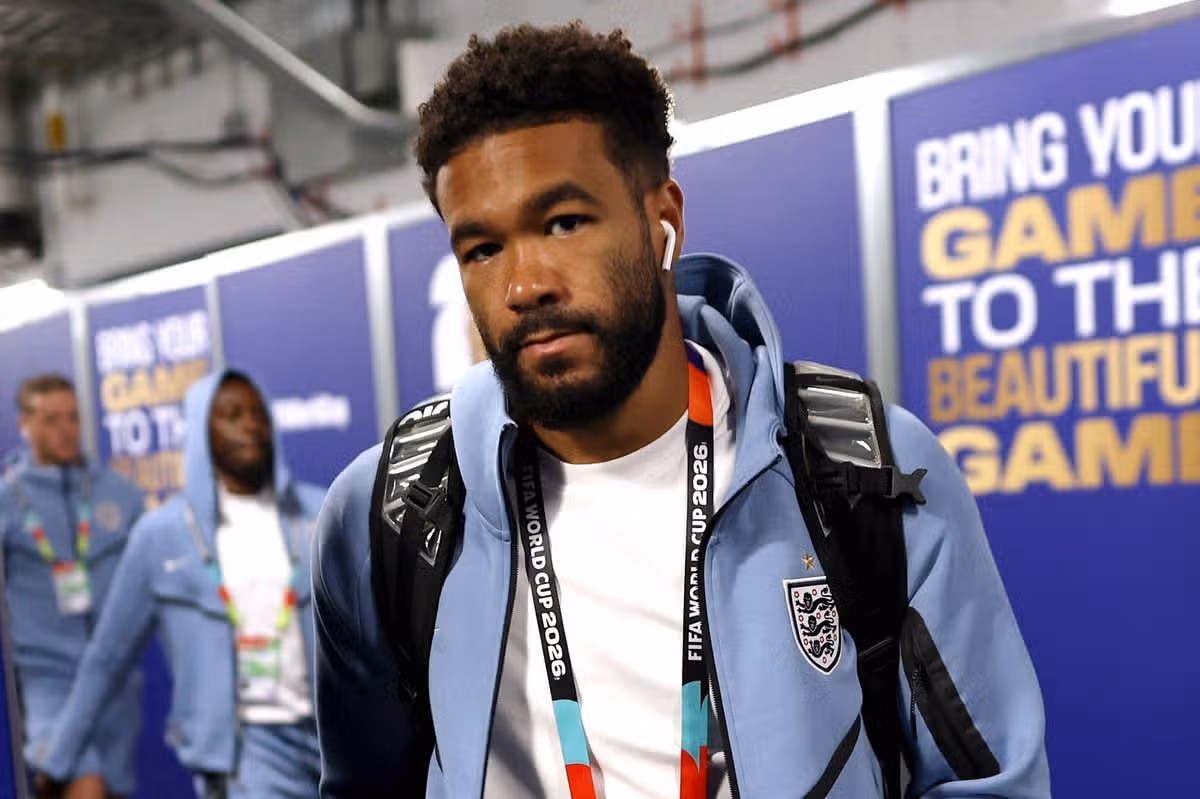 ATLANTA, Gruzínsko – 1. júla: Reece James #24 z Anglicka prichádza na štadión pred zápasom 32. kola Svetového pohára FIFA 2026 medzi Anglickom a Kongom DR na štadióne Atlanta 1. júla 2026 v Atlante v štáte Georgia. (Foto Eddie Keogh – The FA/The FA cez Getty Images)
