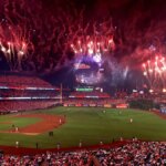 Pohľad na Citizens Bank Park počas zápasu hviezd MLB