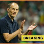 Manažér Anglicka Thomas Tuchel tlieska fanúšikom