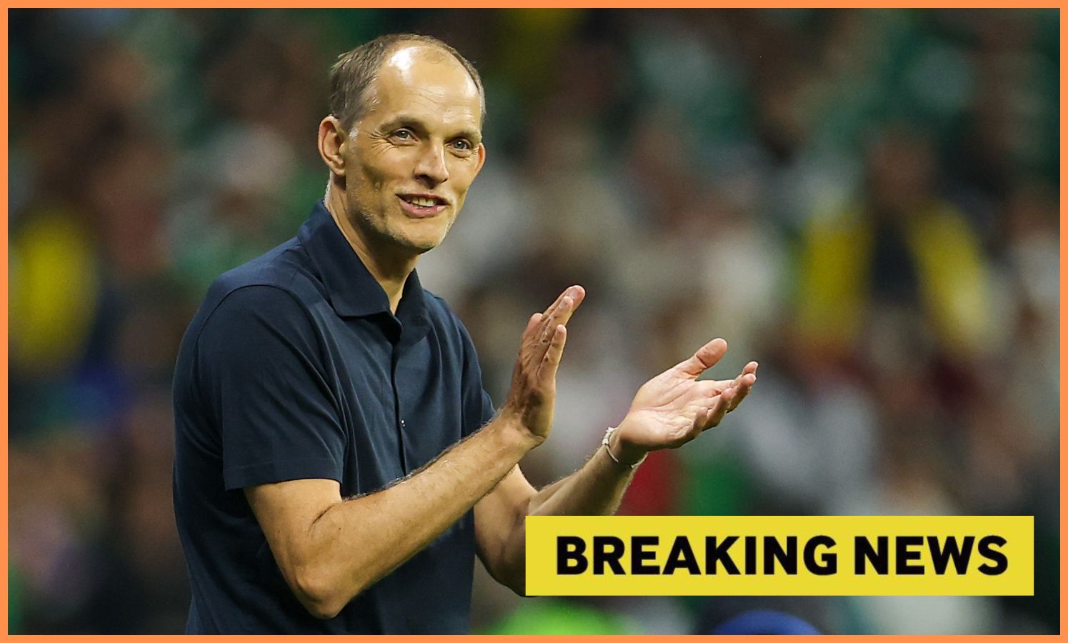 Manažér Anglicka Thomas Tuchel tlieska fanúšikom