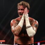 CM Punk sa usmieva počas Monday Night RAW v Allstate Arena.