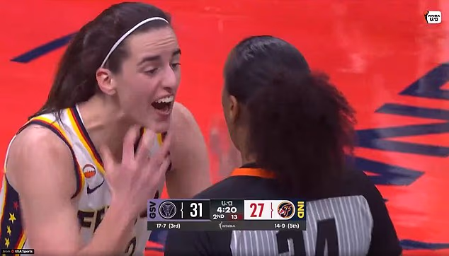 Caitlin Clark sa rozzúrila počas zápasu Indiana Fever proti Golden State Valkyries